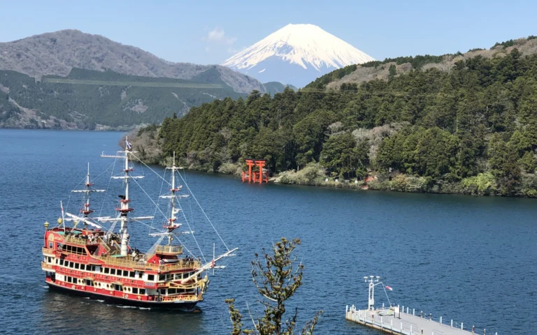 Private guests exploring Hakone on a custom tour